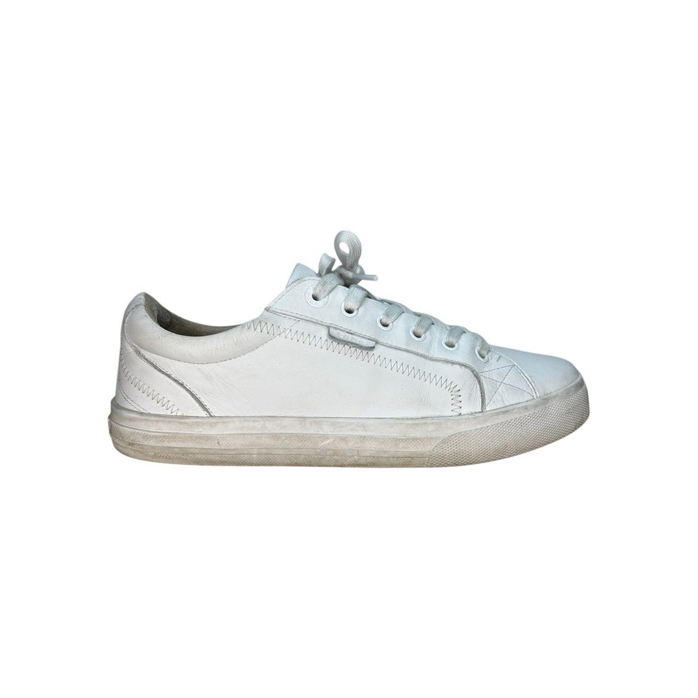 Taos Footwear Plim Soul Lux White Leather Sneakers Shoes Women's 10 PLX-13994A